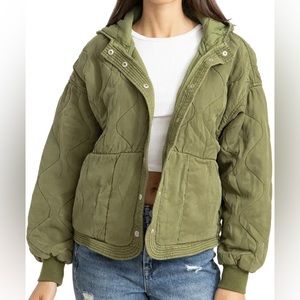 BLANKNYC Quilted Hooded Jacket